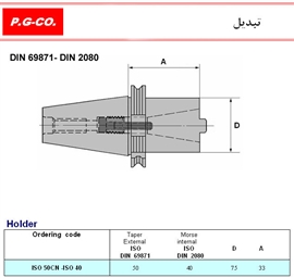 DIN 69871 - DIN 2080